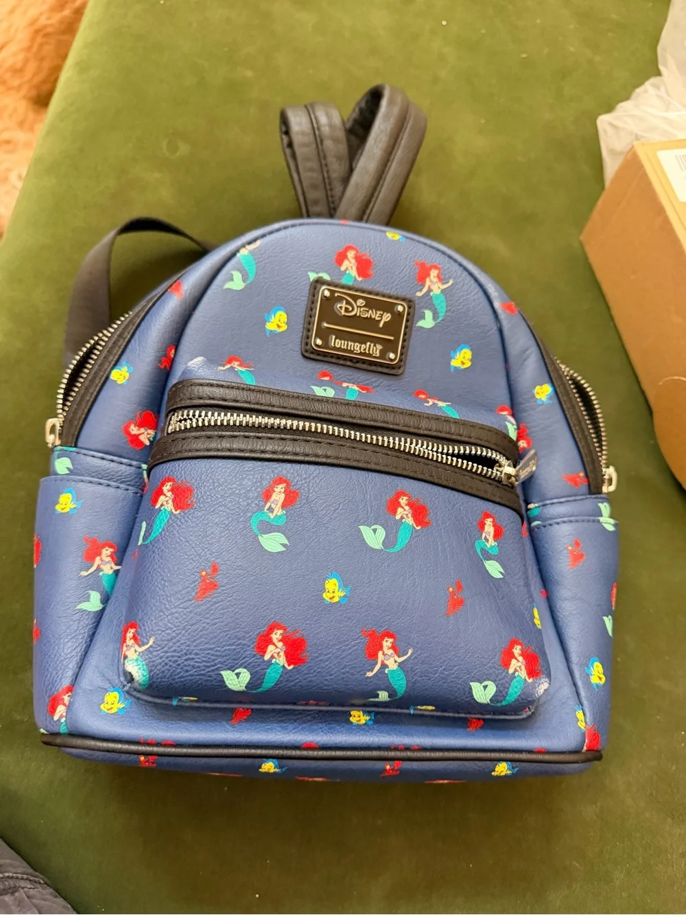 Disney x Loungefly The Little Mermaid Ariel Navy Mini Backpack
